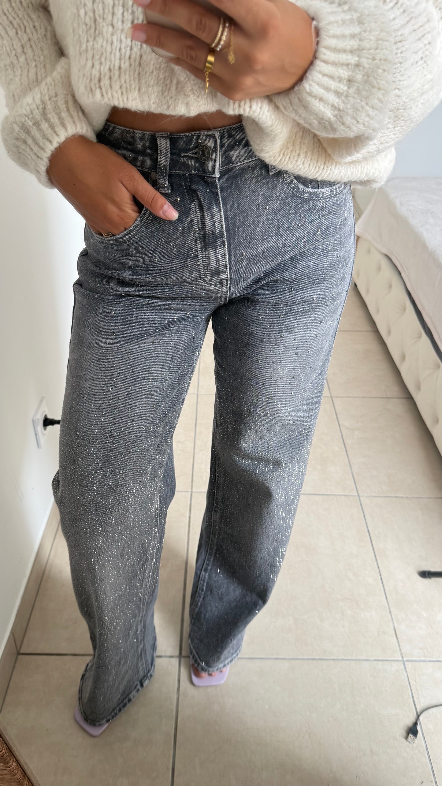 JEANS ROSA GRIS